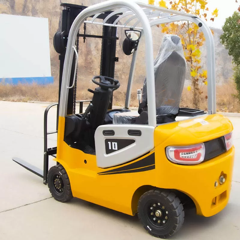 رافعة شوكية كهربائية صغيرة تلسكوبية محمولة جديدة تعمل بالبطارية للاستخدام الخارجي، سعة 1 طن