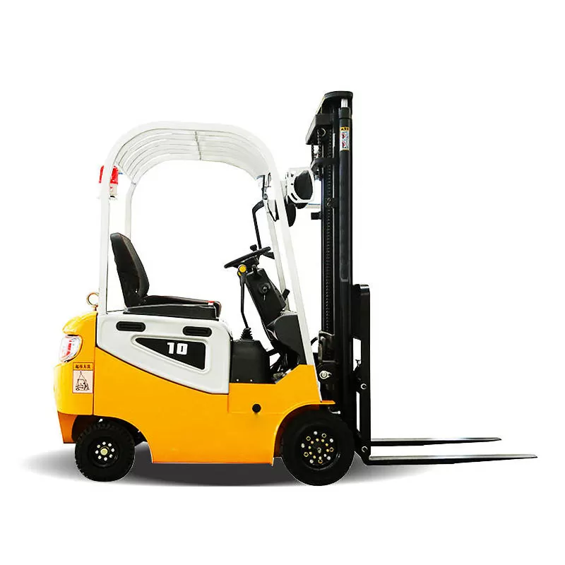 رافعة شوكية كهربائية صغيرة تلسكوبية محمولة جديدة تعمل بالبطارية للاستخدام الخارجي، سعة 1 طن