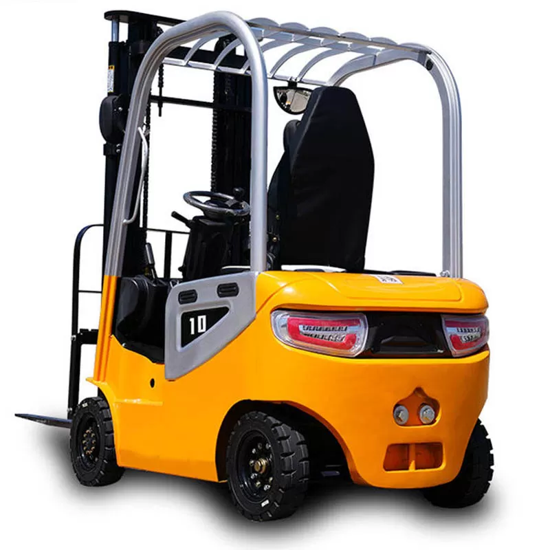 رافعة شوكية كهربائية صغيرة تلسكوبية محمولة جديدة تعمل بالبطارية للاستخدام الخارجي، سعة 1 طن