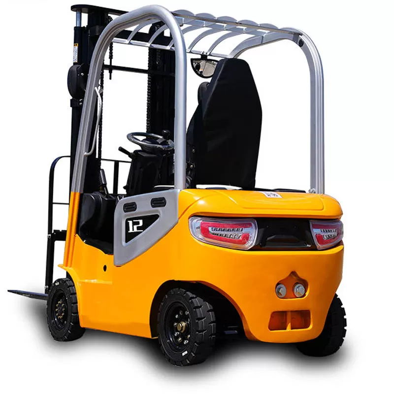 رافعة شوكية كهربائية تعمل ببطارية 48 فولت، رافعة شوكية كهربائية بوزن موازن سعة 1 طن/1.5 طن، ذات 4 عجلات