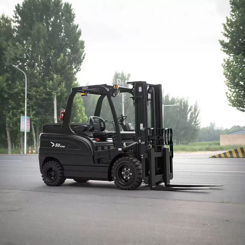 مبيعات رافعات شوكية كهربائية تعمل بالطاقة الجديدة، بطاريات حمض الرصاص، إطارات صلبة، ألوان حسب الطلب، آلية رفع