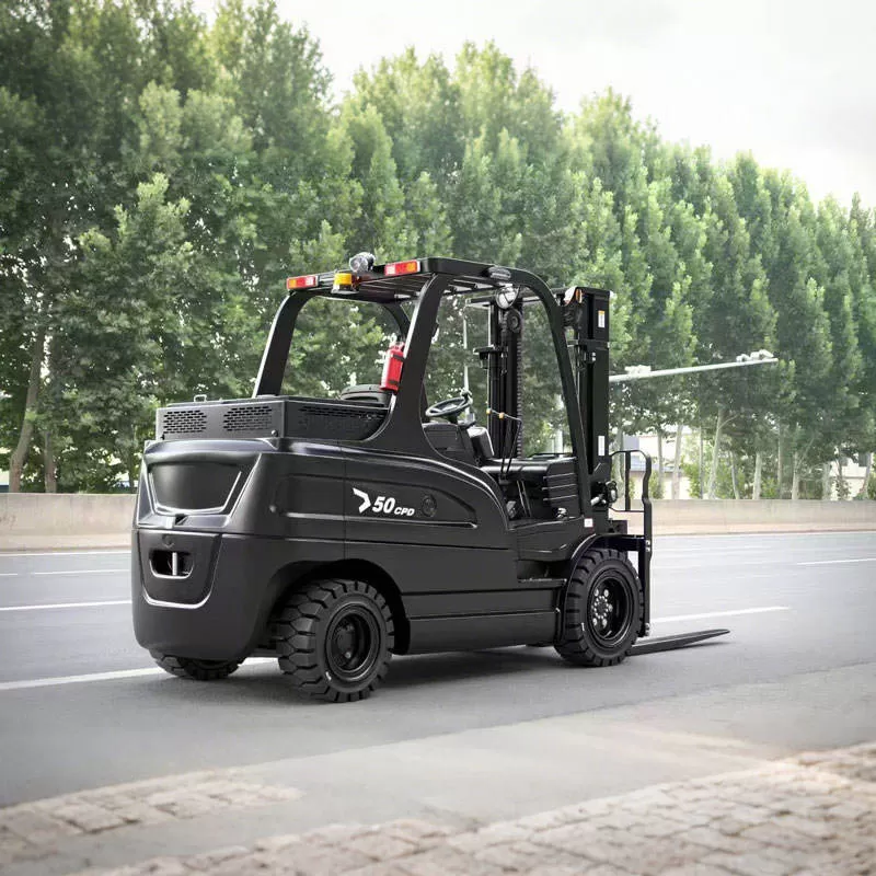 مبيعات رافعات شوكية كهربائية تعمل بالطاقة الجديدة، بطاريات حمض الرصاص، إطارات صلبة، ألوان حسب الطلب، آلية رفع