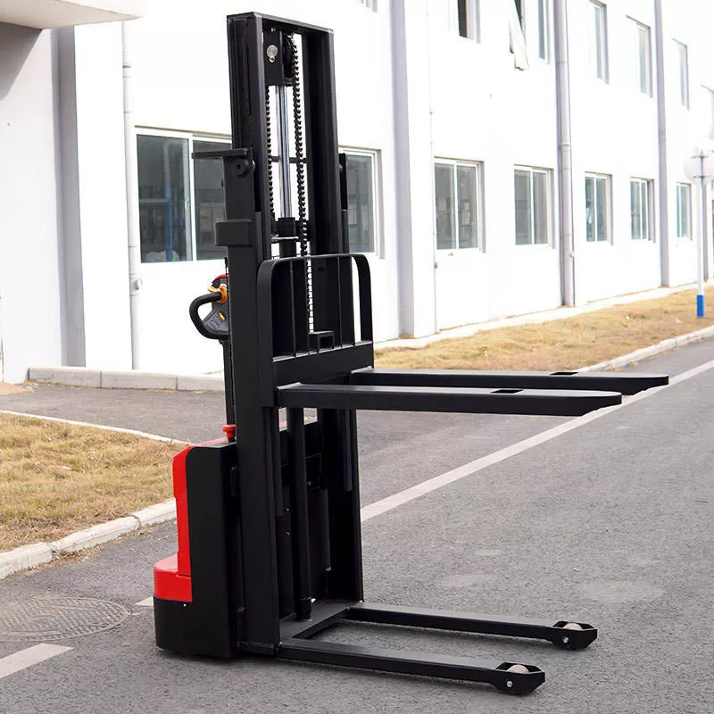 Carretilla elevadora apiladora el&eacute;ctrica para manipulaci&oacute;n de almac&eacute;n, carretilla elevadora con intercomunicador de palets, apilador el&eacute;ctrico