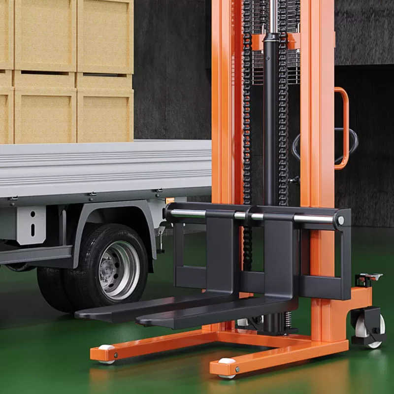 Carretilla elevadora manual hidr&aacute;ulica con bomba de pesaje de 3000 kg y 3 toneladas, apilador manual con ruedas de nailon, precio de f&aacute;brica