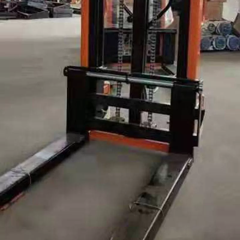 Carretilla elevadora apiladora de palets autocargable de 1T con alta elevaci&oacute;n, apiladora de palets manual, carretilla elevadora manual