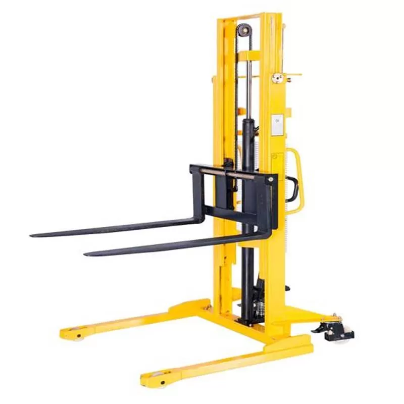 Warehouse material handling equipment / Manual stacker crane, manual forklift stacker crane 2 tons