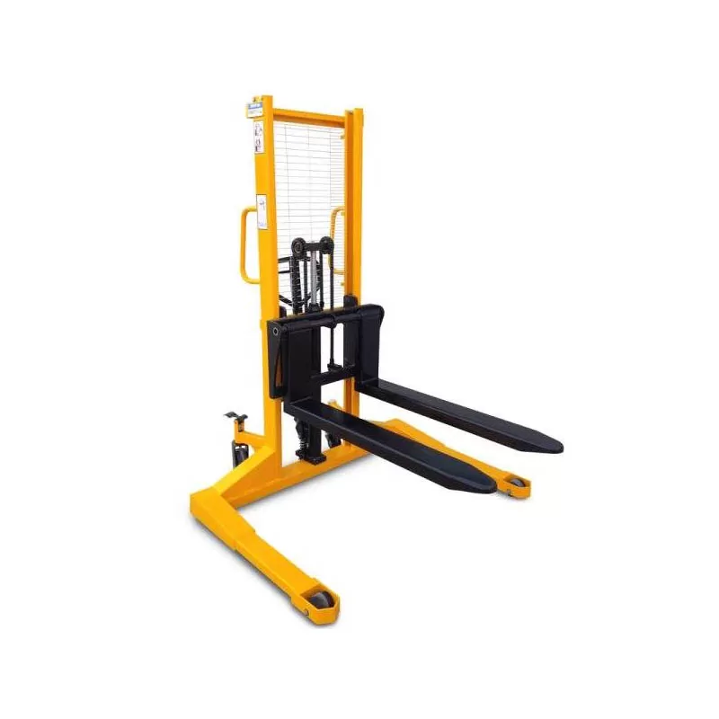 Apilador manual hidr&aacute;ulico de paletas de 1 a 3 toneladas, altura de elevaci&oacute;n 3000 mm.