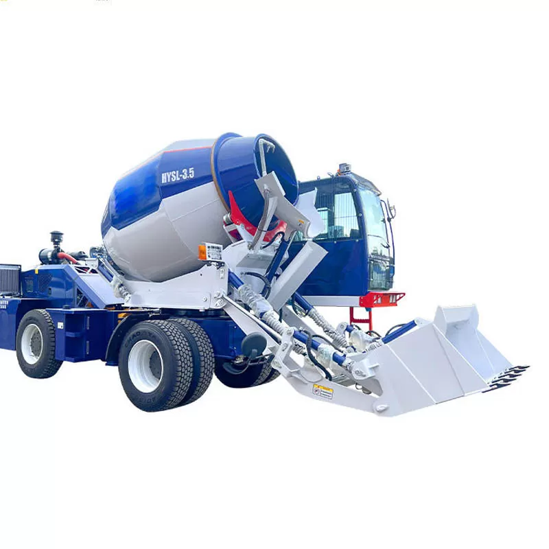 Mobile 0.5m&sup3; 3.5cbm self-loading concrete mixer, small concrete mixer, self-loading concrete mixer truck