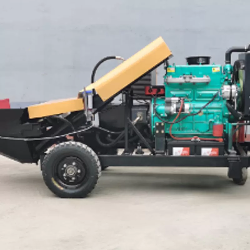 Concrete pump machine: miniature diesel/electric concrete pump