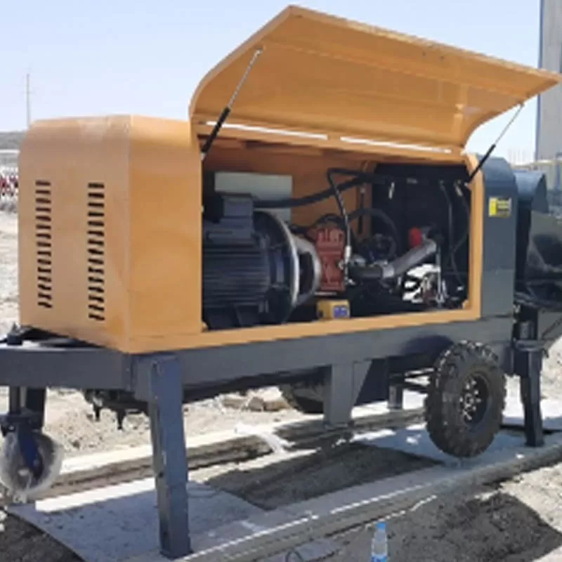 Concrete pump machine: miniature diesel/electric concrete pump