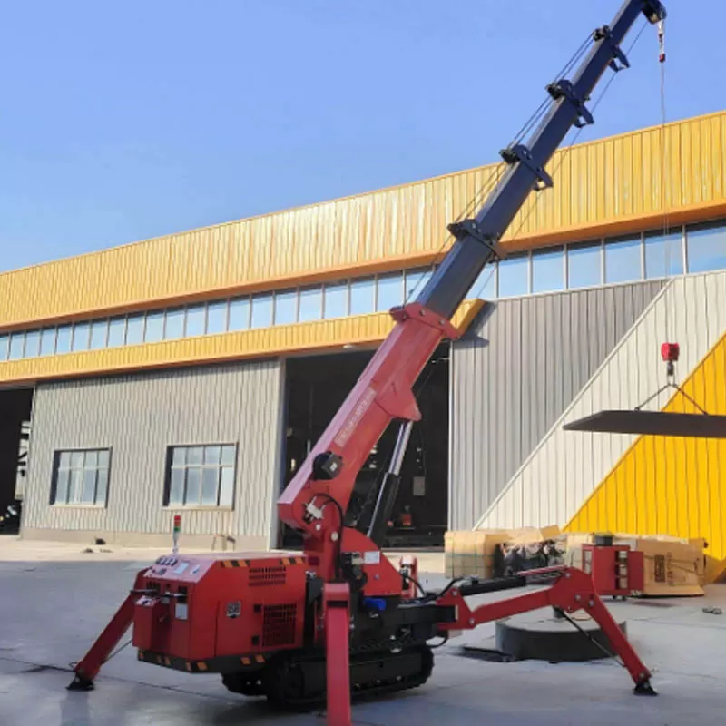 Customized spider cranes: mini 3-ton, 5-ton, and 10-ton spider crawler cranes (EPA EURO5 compliant)