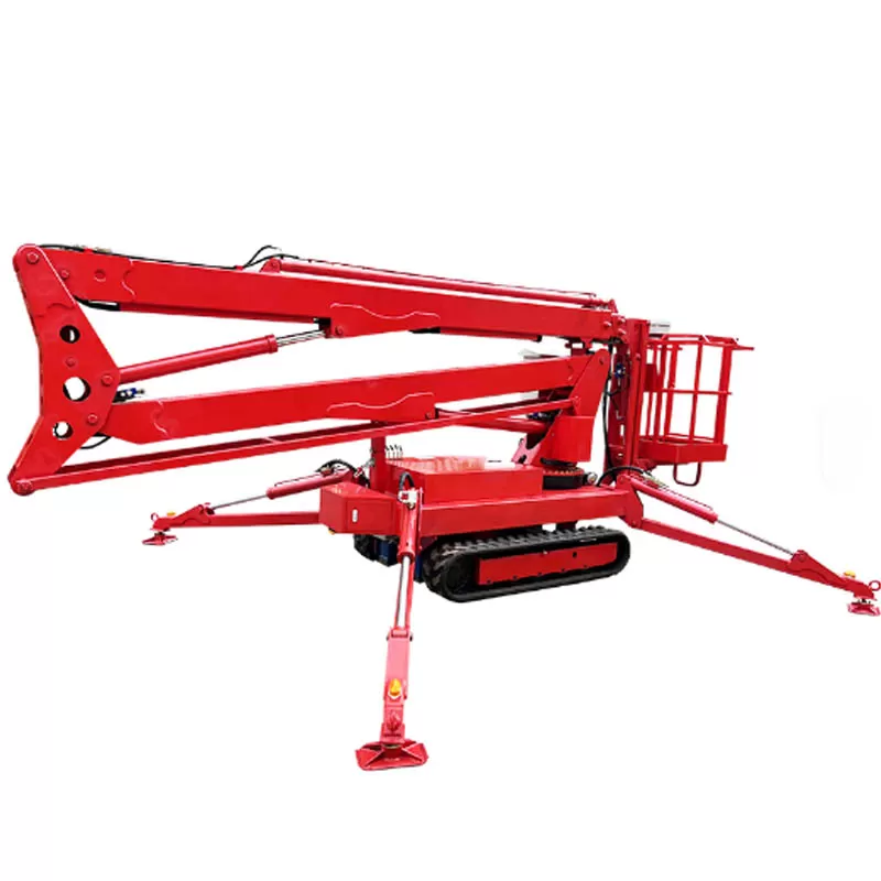 CE and ISO certified 10-20m 200kg telescopic articulated mini crawler crane