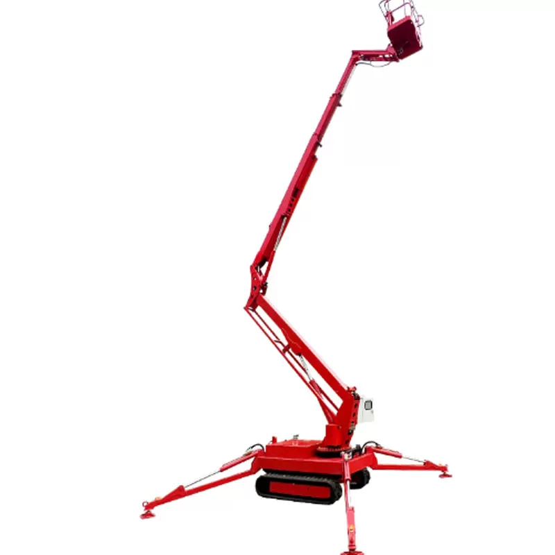 CE and ISO certified 10-20m 200kg telescopic articulated mini crawler crane