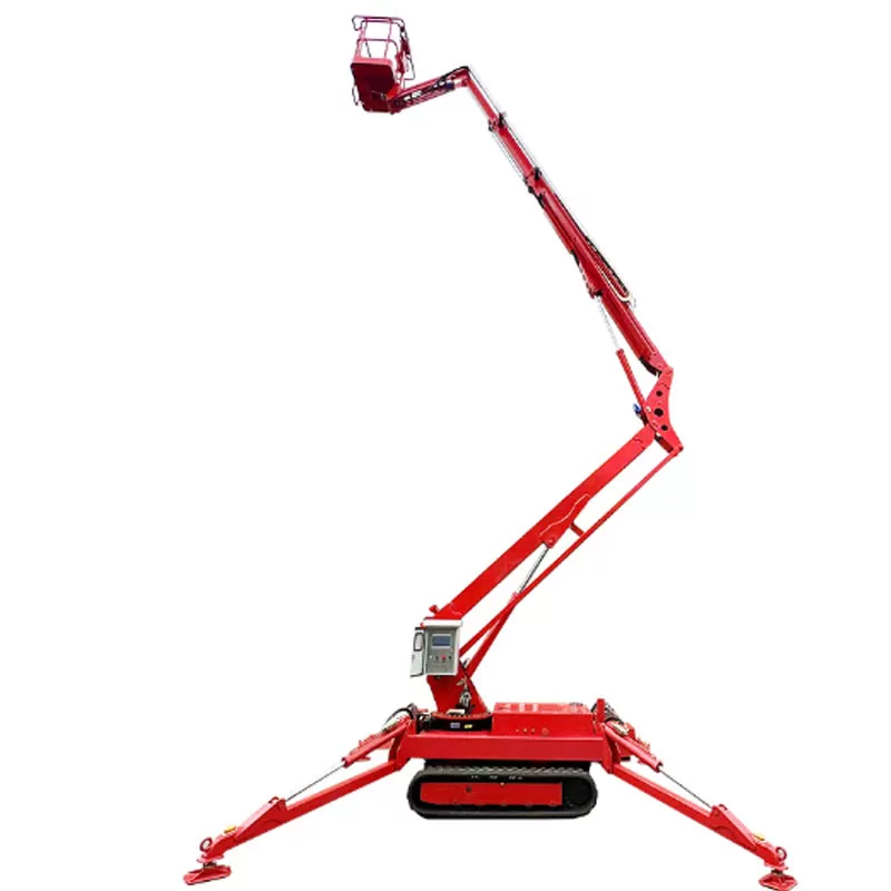 CE and ISO certified 10-20m 200kg telescopic articulated mini crawler crane