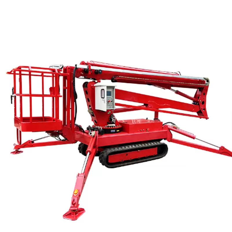 CE and ISO certified 10-20m 200kg telescopic articulated mini crawler crane