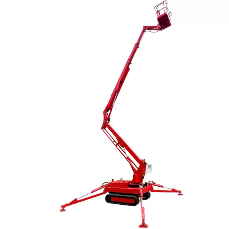 16m/18m Rotating Basket Electric Aerial Work Platform with Adjustable Crawler Tracks and Spider Boom Lift