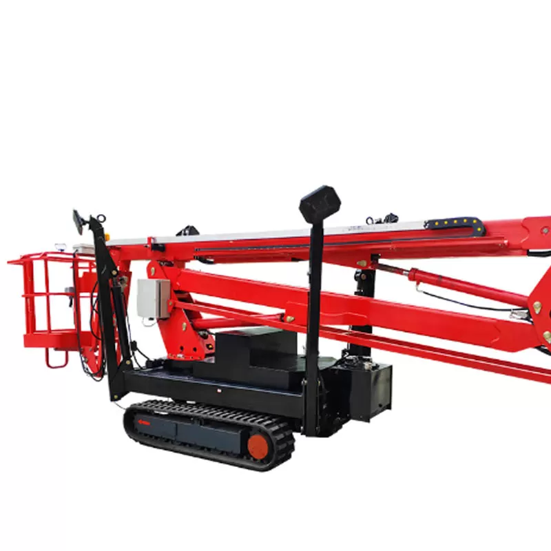 16m/18m Rotating Basket Electric Aerial Work Platform with Adjustable Crawler Tracks and Spider Boom Lift