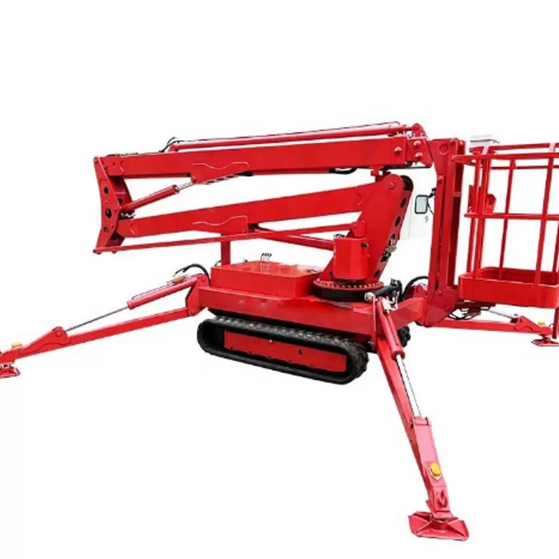 New type of aerial work platform, tracked boom lift, tracked cherry picker.