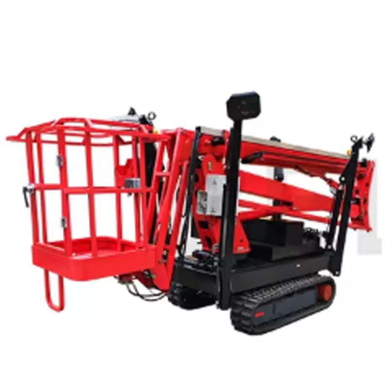 New type of aerial work platform, tracked boom lift, tracked cherry picker.