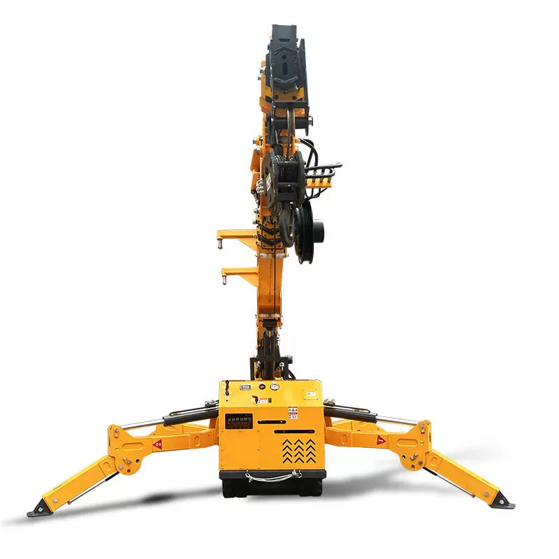 9.2m 3t 5 U-shaped boom spider crane lift, mini crane, small crawler spider crane