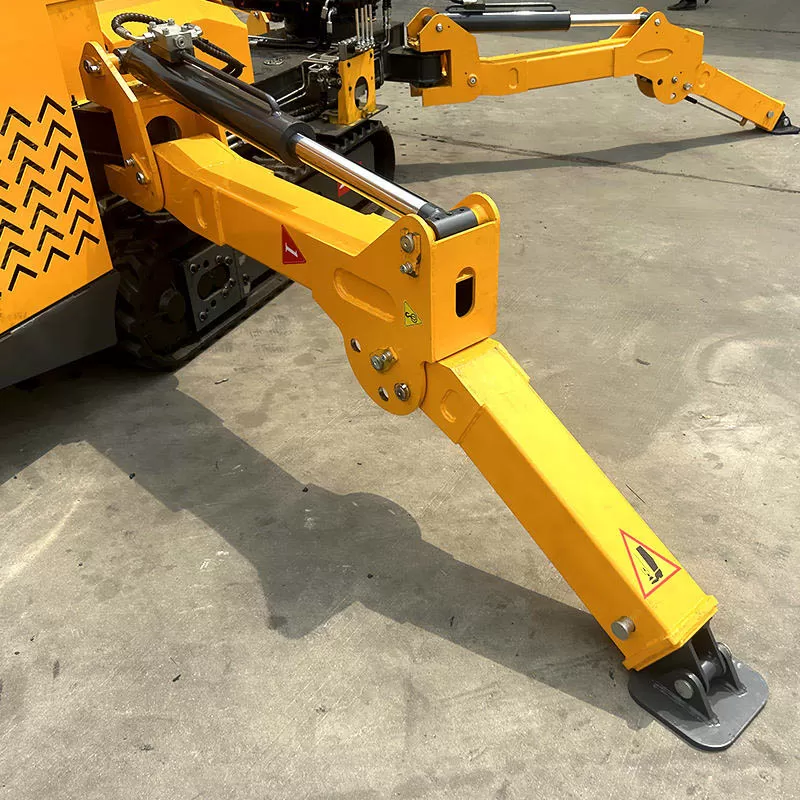 Official 3-ton mini spider crane for sale, new energy small construction crawler crane with engine and gearbox core components.