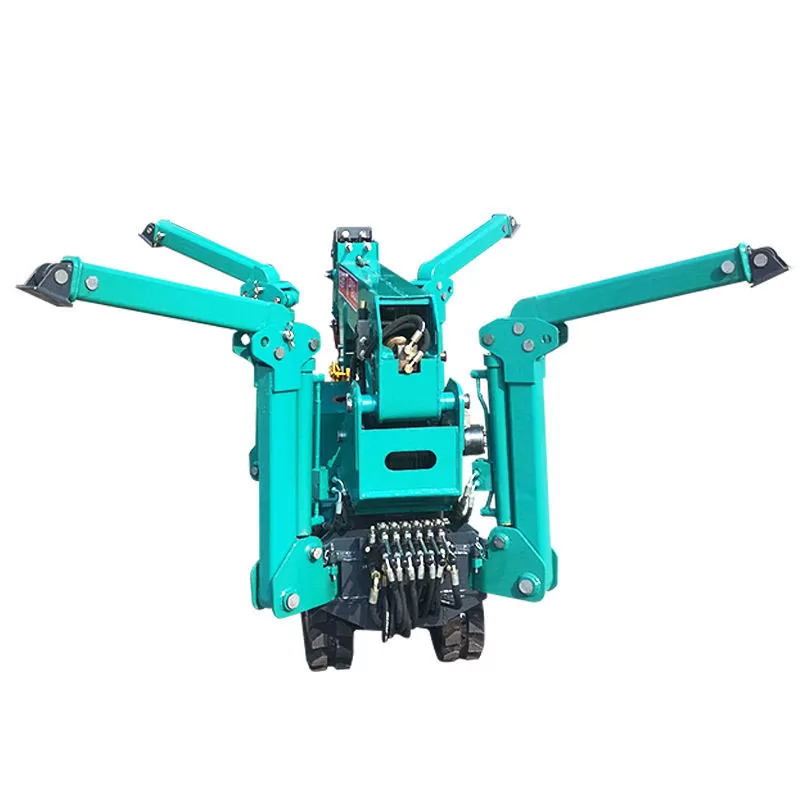 Construction spider cranes, supplied by a popular construction company with core engine components.