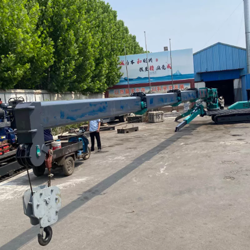 8-ton spider crane, mobile, dual power (electric and hydraulic), manual and remote control, 8t spider crane - New product