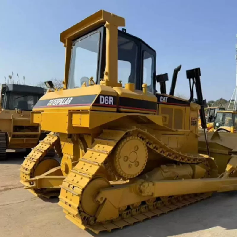 High-quality used Caterpillar D6R bulldozer, 2019 model, 6m dozing capacity, with major components (engine and transmission) included.