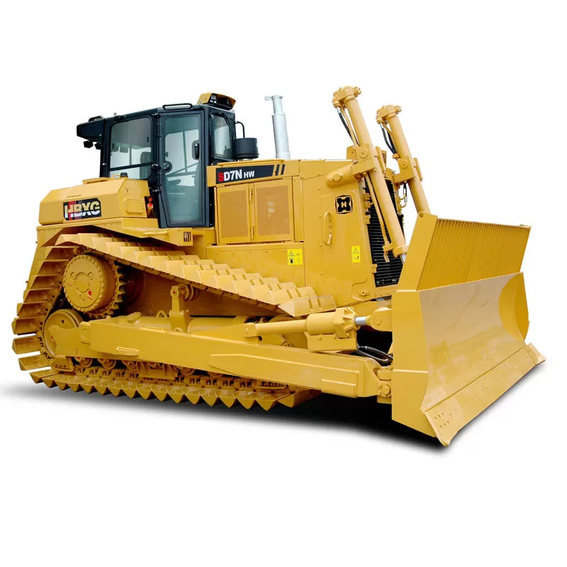 Top HBXG 320HP SD8N crawler bulldozer with 11cbm capacity, high-power bulldozer with straight blade.