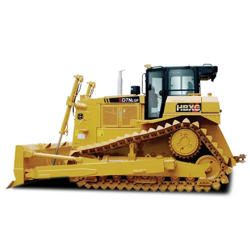 Top HBXG 320HP SD8N crawler bulldozer with 11cbm capacity, high-power bulldozer with straight blade.