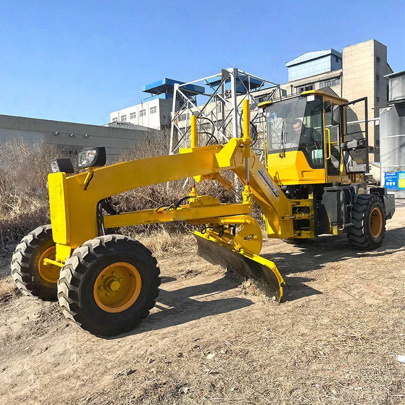 جرافة تسوية جديدة موديل 2026 بقوة 100 حصان ووزن 5 أطنان، مناسبة لآلات بناء الطرق ومعدات تسوية الأراضي، معروضة للبيع