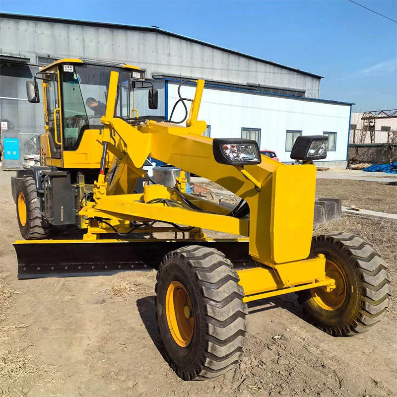 جرافة تسوية جديدة موديل 2026 بقوة 100 حصان ووزن 5 أطنان، مناسبة لآلات بناء الطرق ومعدات تسوية الأراضي، معروضة للبيع