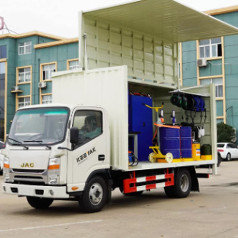 JAC diesel repair vehicle, front-mounted and rear-mounted multi-functional emergency repair vehicle