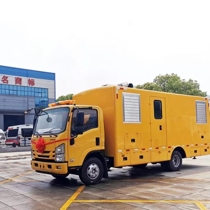 Veh&iacute;culo de suministro el&eacute;ctrico Isuzu 4X2, generador silencioso, f&aacute;brica de generadores m&oacute;viles