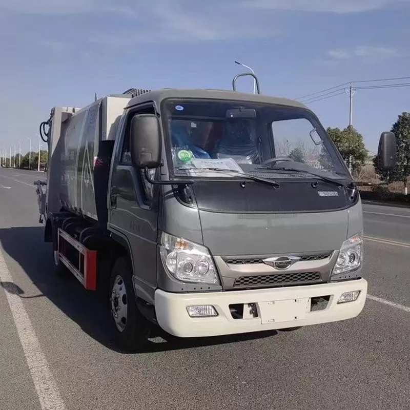 شاحنة ضغط نفايات من نوع جديد، شاحنة ضغط نفايات فوتون سعة 3 أطنان