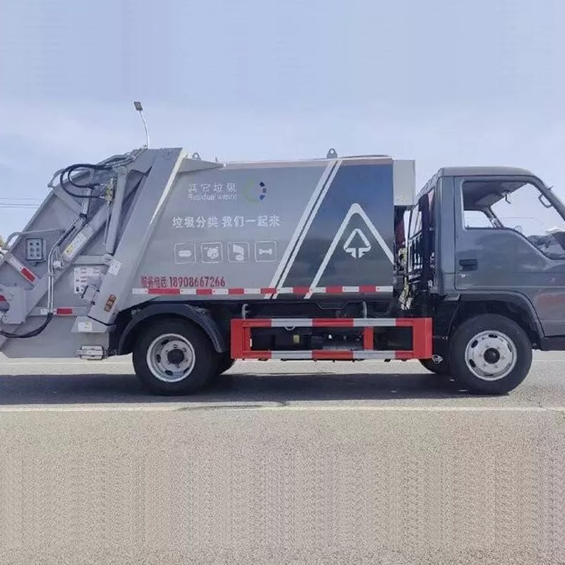 شاحنة ضغط نفايات من نوع جديد، شاحنة ضغط نفايات فوتون سعة 3 أطنان