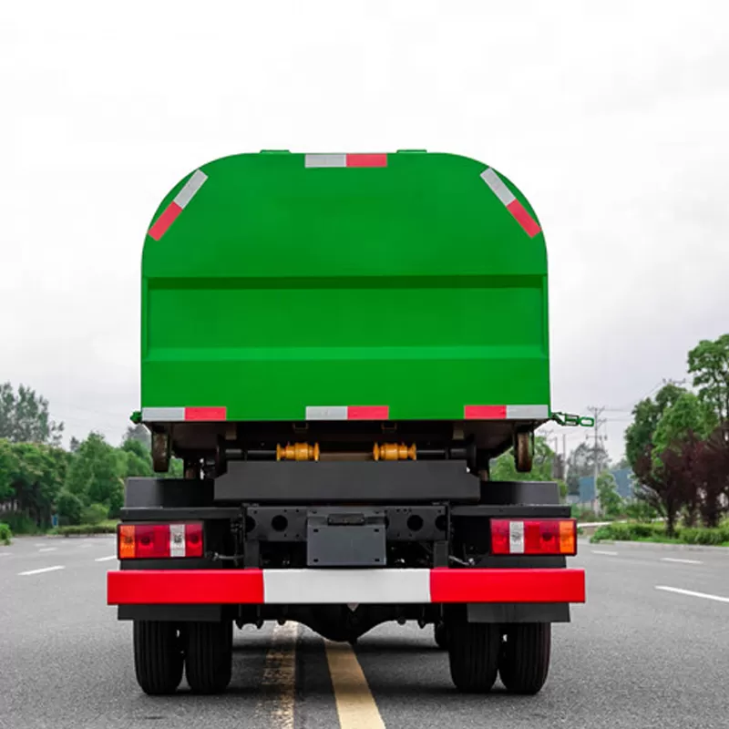 شاحنة فوتون 4x2 بست عجلات وحمولة 4 أطنان مزودة برافعة صغيرة وذراع رافعة صغيرة لجمع النفايات