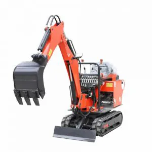 Miniexcavadora Changcai de 900 kg con orugas de goma de China