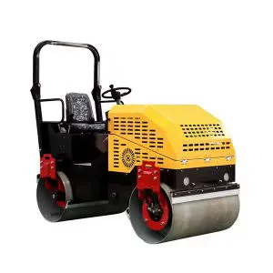 Rodillo vibratorio de doble rueda de acero de 25 HP, 2 toneladas y 35 kN de China
