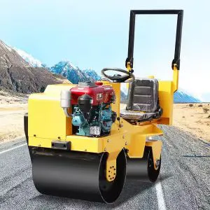 Rodillo vibratorio pequeño de acero de doble rueda, 5,8 kW, 860 kg y 35 kN, de China