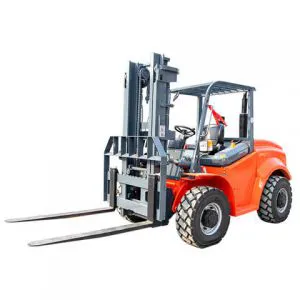 Carretilla elevadora diésel todoterreno pequeña de 5 toneladas y 88 kW