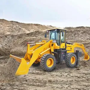 Retroexcavadora articulada compacta con tracción en las cuatro ruedas, nueva de China