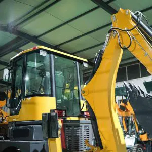 Retroexcavadora 3CX de 10 toneladas con tracción en las cuatro ruedas y dirección, de China