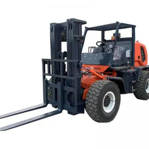 Carretilla elevadora articulada diésel de 4 toneladas con tracción en las cuatro ruedas, China