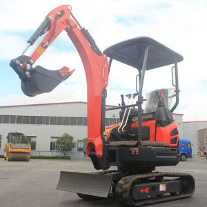 Miniexcavadora sobre orugas de 1200 kg y 0,04 m³ de China