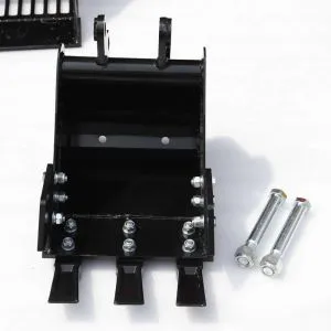 Accesorios para excavadoras: cuchara de 380 mm, cuchara normal, cuchara inclinada y cuchara de cribado