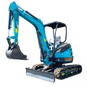 Miniexcavadora sobre cadenas de 1000 kg, 9,6 kW y 0,025 m³ de China