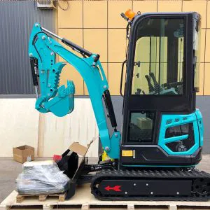 Miniexcavadora sobre orugas de China, 1800 kg, 7,6 kW/3000 rpm, 0,035 m³