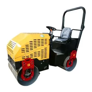 Rodillo compactador de doble tambor de 2 toneladas, 18,6 kW, 9 HP y 3600 rpm, de China