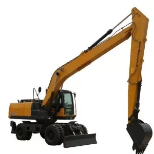 حفارة هيدروليكية جديدة ذات عجلات من طراز XE210WLL بوزن 20 طنًا مزودة بجرافة سعة 0.5 متر مكعب، معروضة للبيع مع قطع غيار.